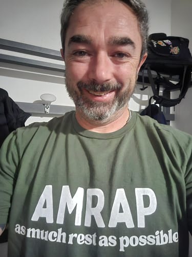 Customer photo review of AMRAP AS MUCH REST T-SHIRT