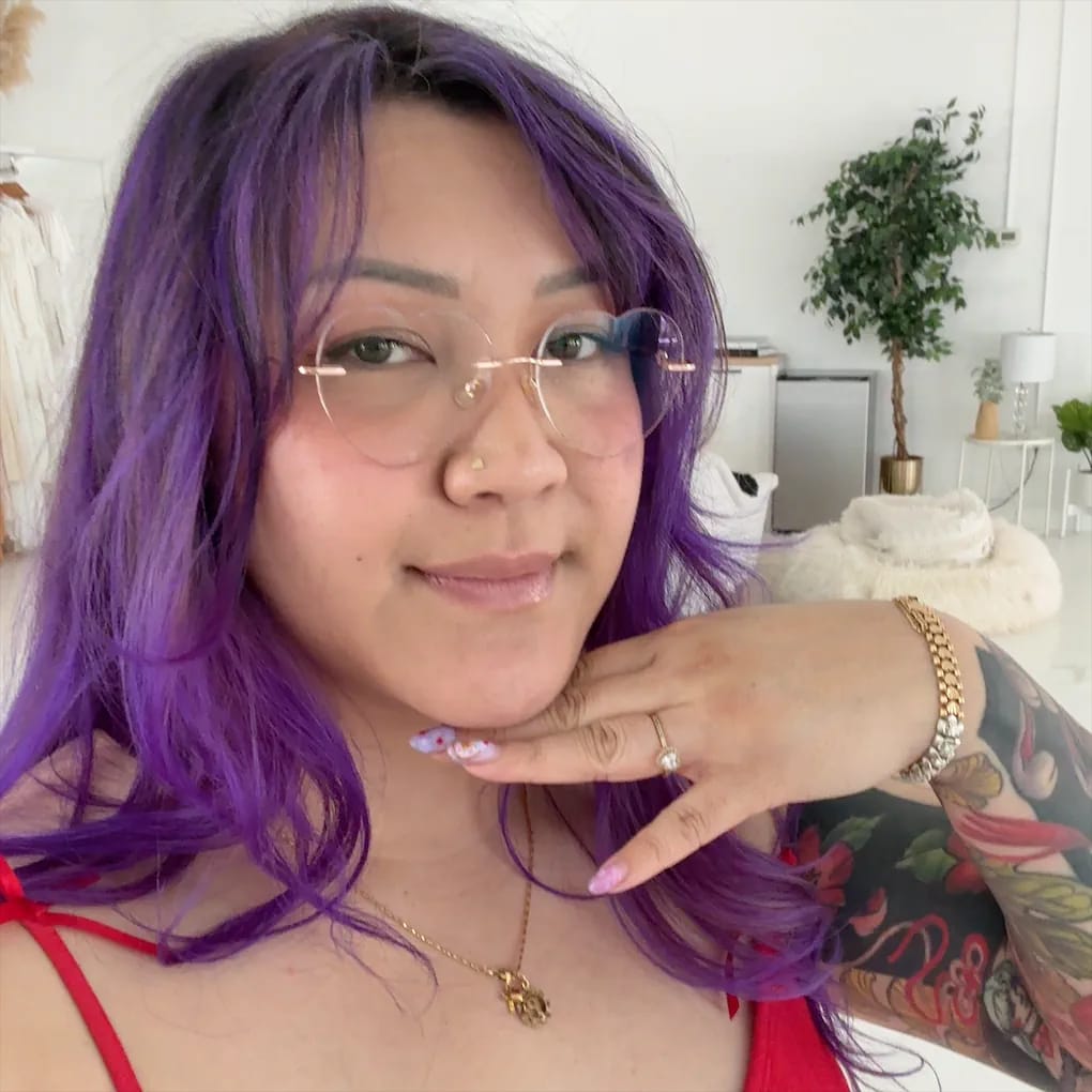 Customer photo review of Lovie Eyeglasses