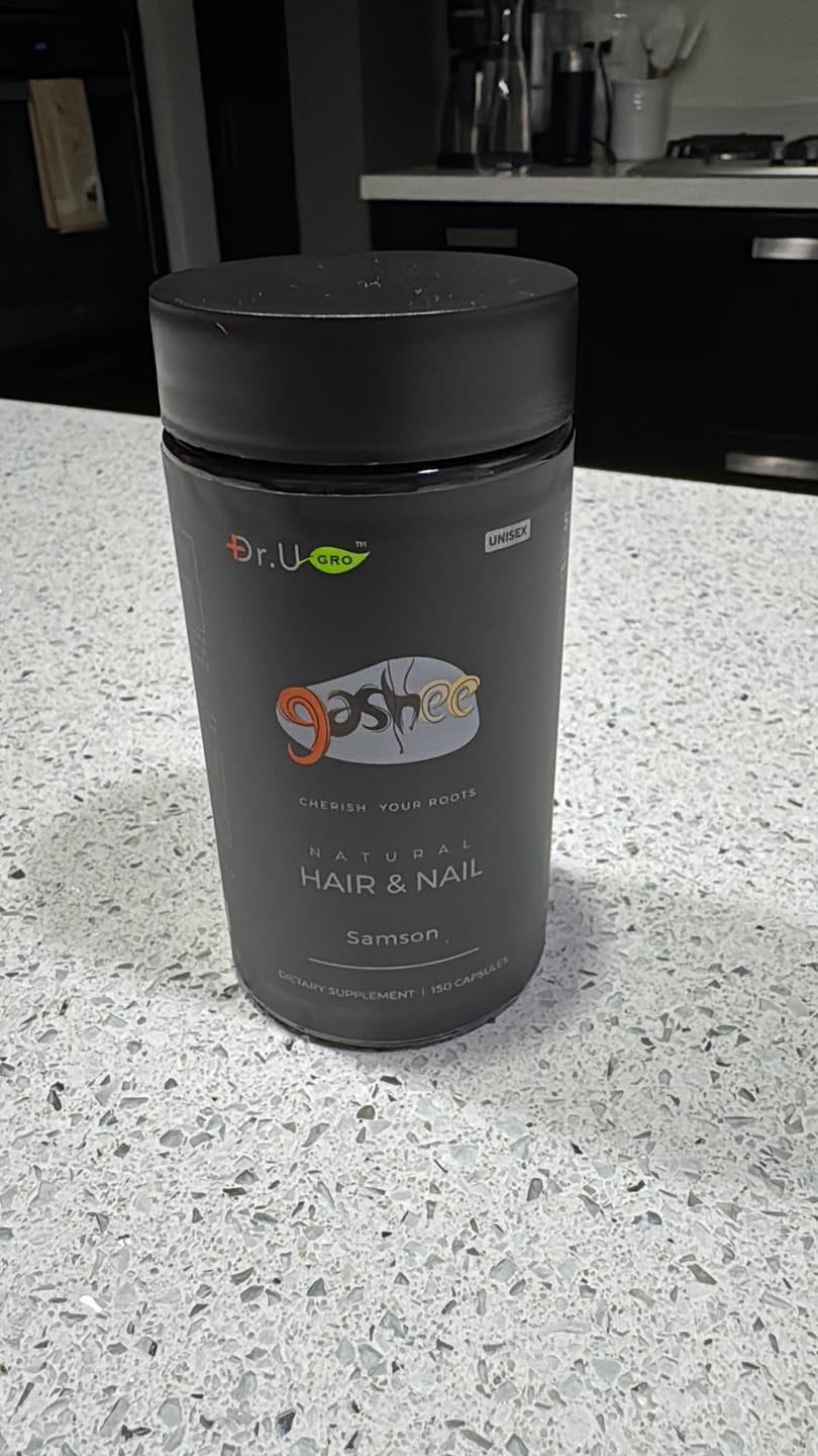 Customer photo review of Gashee Botanical Hair Supplement - Samson