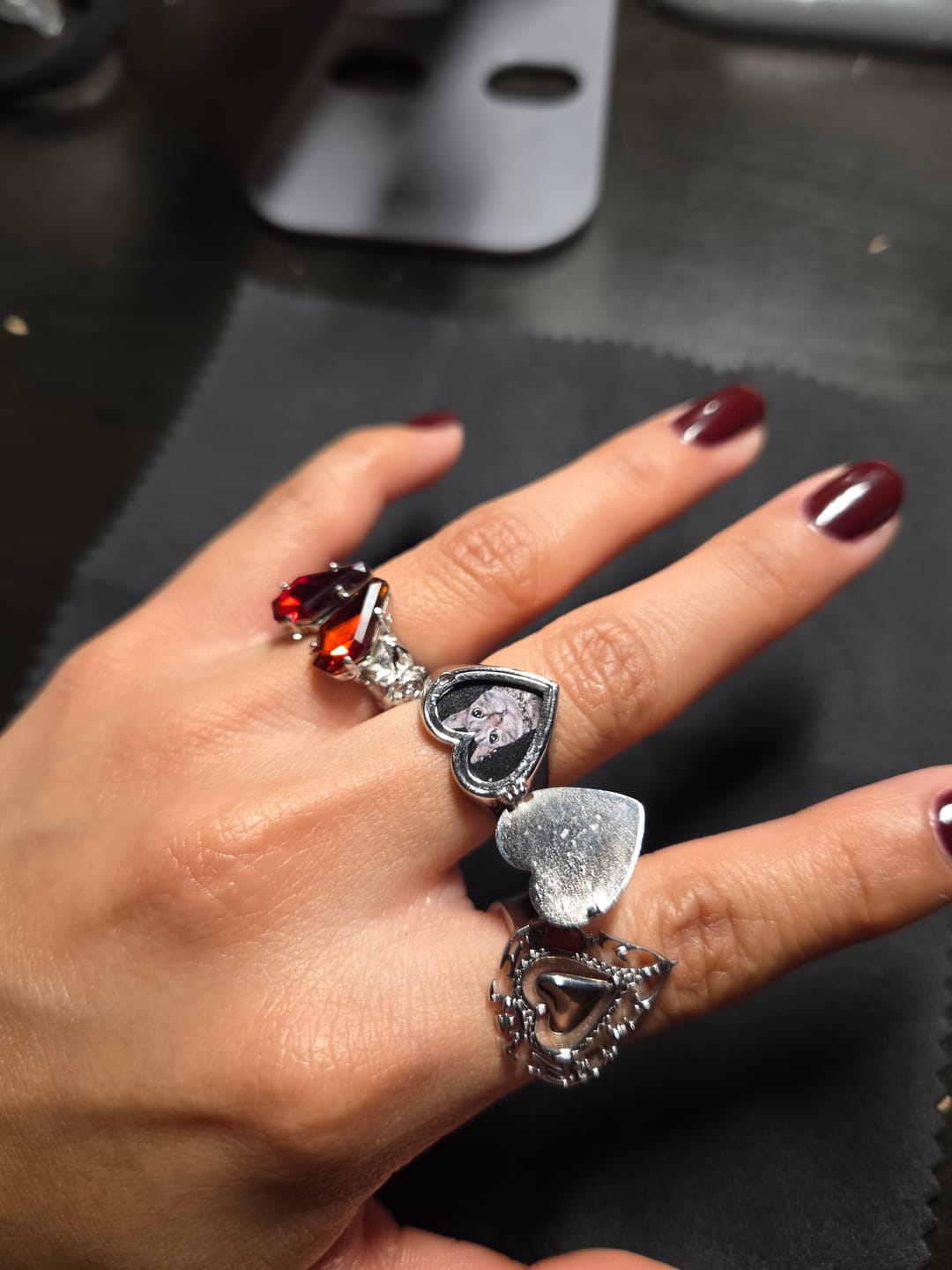 Customer photo review of ANTIQUE HEART RING