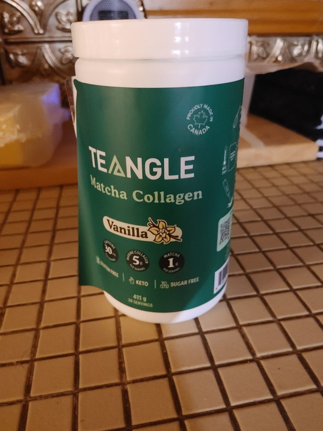 Customer photo review of Teangle - Matcha Collagène - 333g-411g