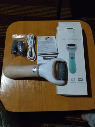 Customer photo review of Electric Foot File Callus Remover for Smooth Feet