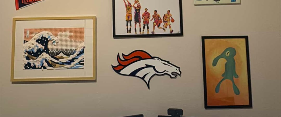 Customer photo review of Denver Broncos 3D Vintage Metal Wall Art