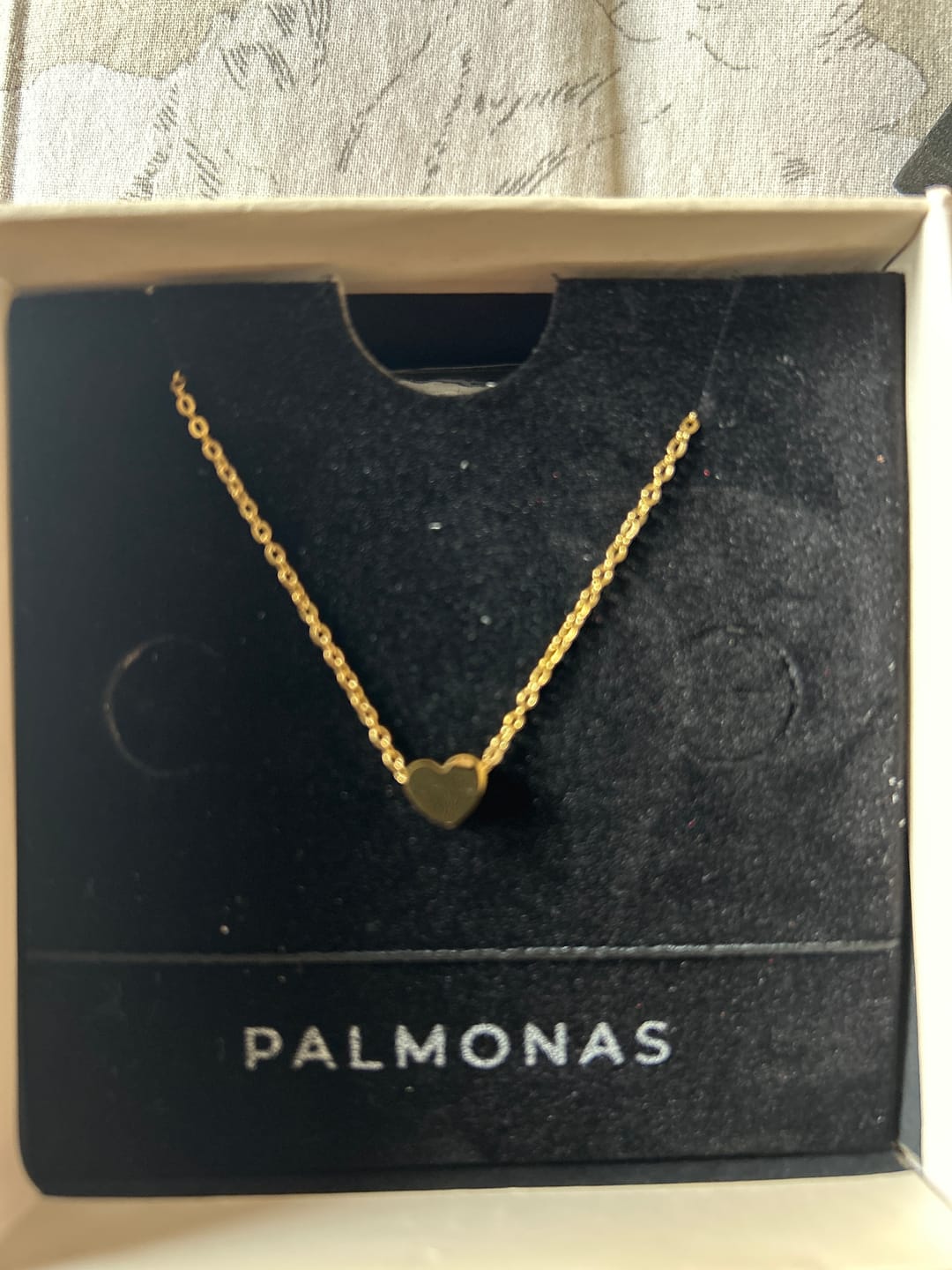 Customer photo review of Paris Heart Necklace