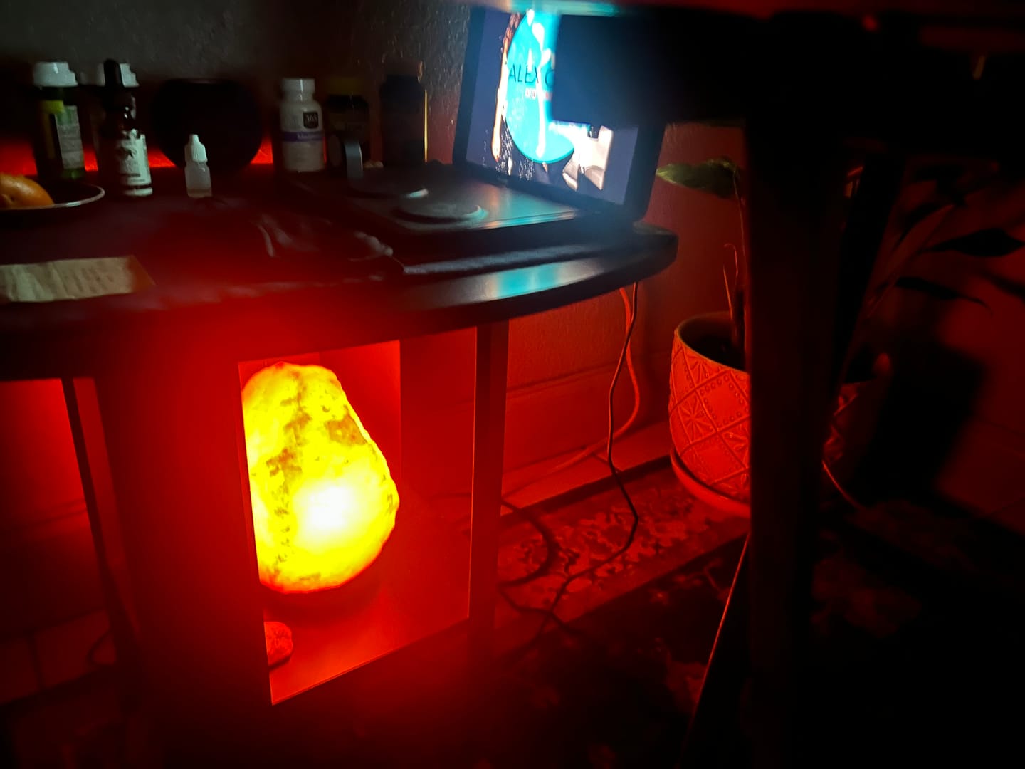 Customer photo review of Natural Pink Himalayan Salt Lamp 9-11 Lbs