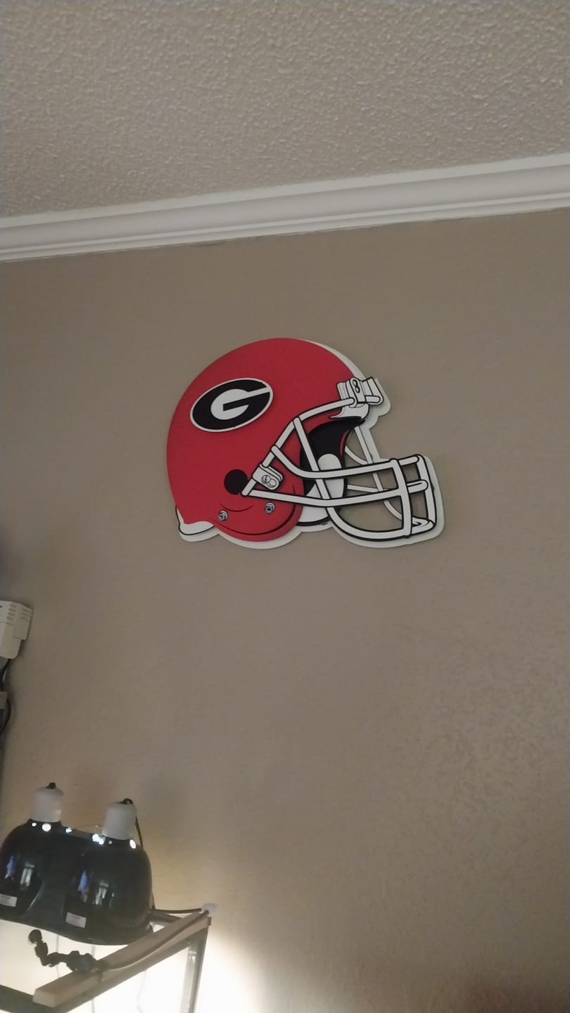 Customer photo review of BLITZ COLLECTION - 8 LAYER Georgia Bulldogs 3D Vintage Metal Wall Art