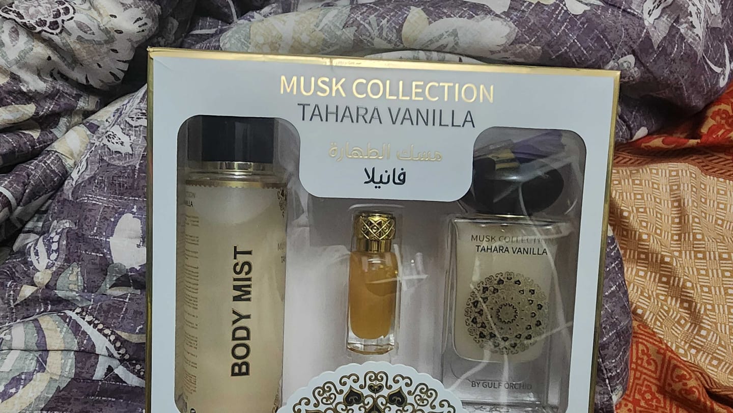 Customer photo review of MUSK TAHARA VANILLA GIFT SET