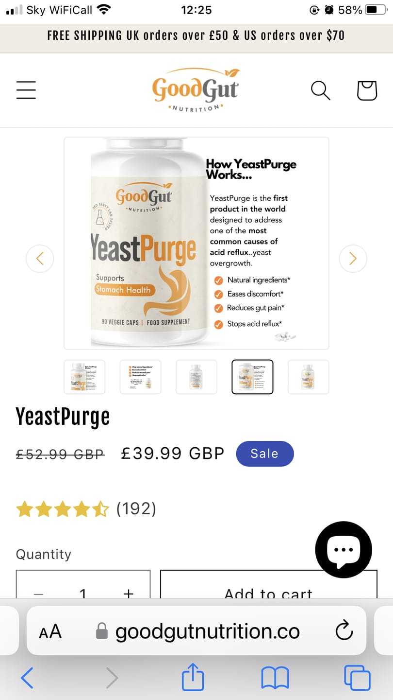 Customer photo review of YeastPurge