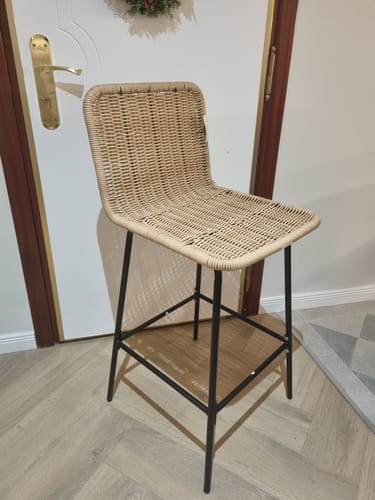 Customer photo review of BANGKOK - Lot de 2 tabourets de bar en métal et fibres