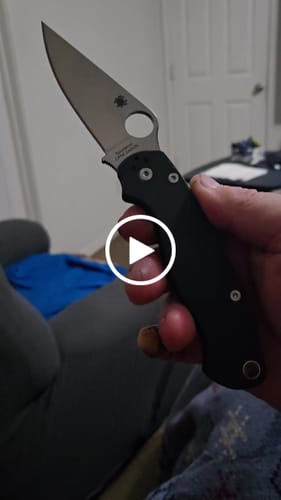 Customer video review of Spyderco Para Military 2 EDC Knife S45VN 3.5"