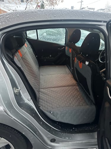 Customer photo review of Hard Bottom Seat Cover