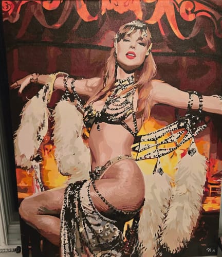 Customer photo review of Custom Portrait Paint By Numbers