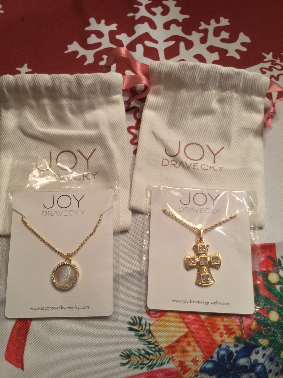 Customer photo review of Petite Mother Mary Necklace
