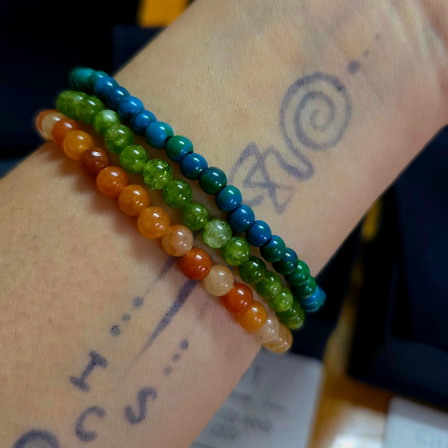 Customer photo review of Peridot Bracelet Mini