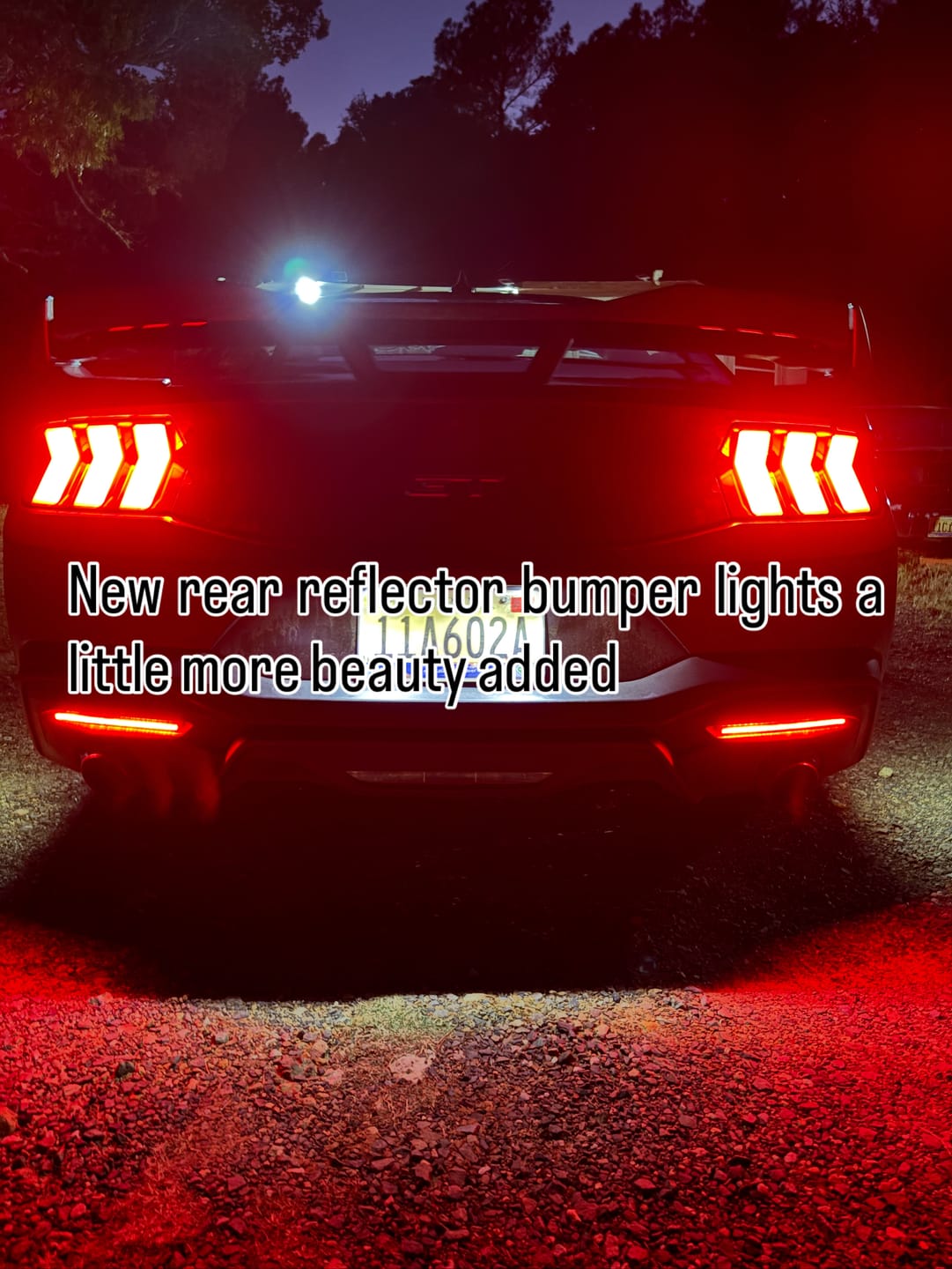 Customer photo review of 2024+ Ford Mustang S650 Euro Style LED Rear Reflectors (Pair)