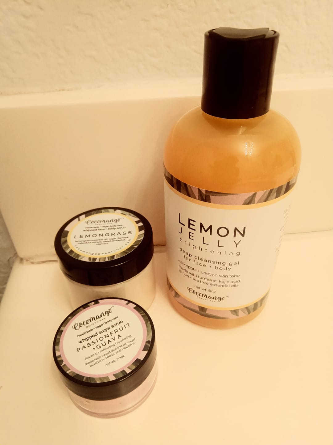 Customer photo review of LEMONGRASS Whipped Face + Body Scrub with Turmeric + Calendula Extract