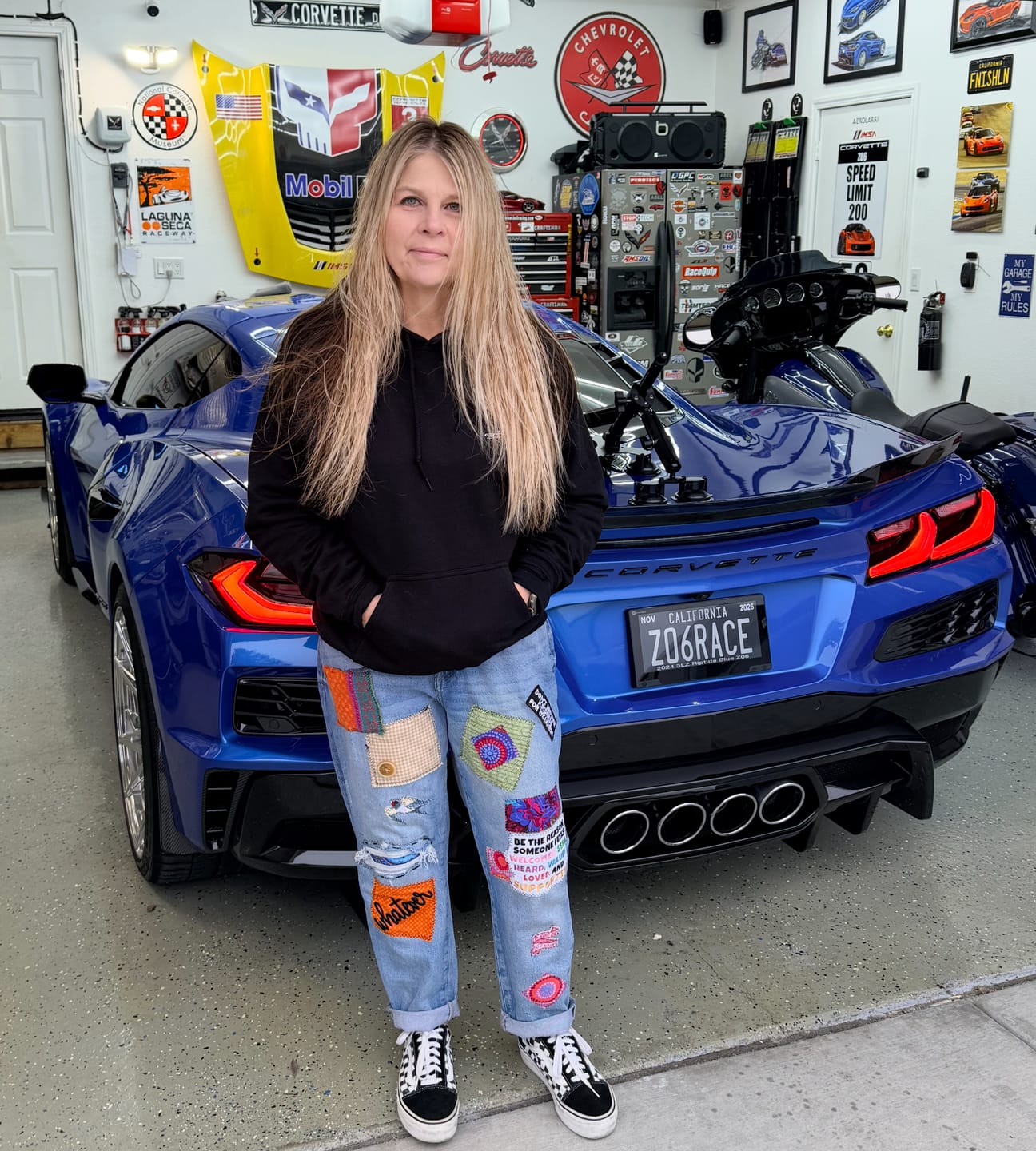 Customer photo review of 2023-Up Corvette C8 Z06 Rear Bumper Finned Diffuser