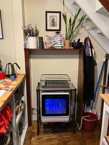 Customer photo review of R09 Compact Countertop Dishwasher