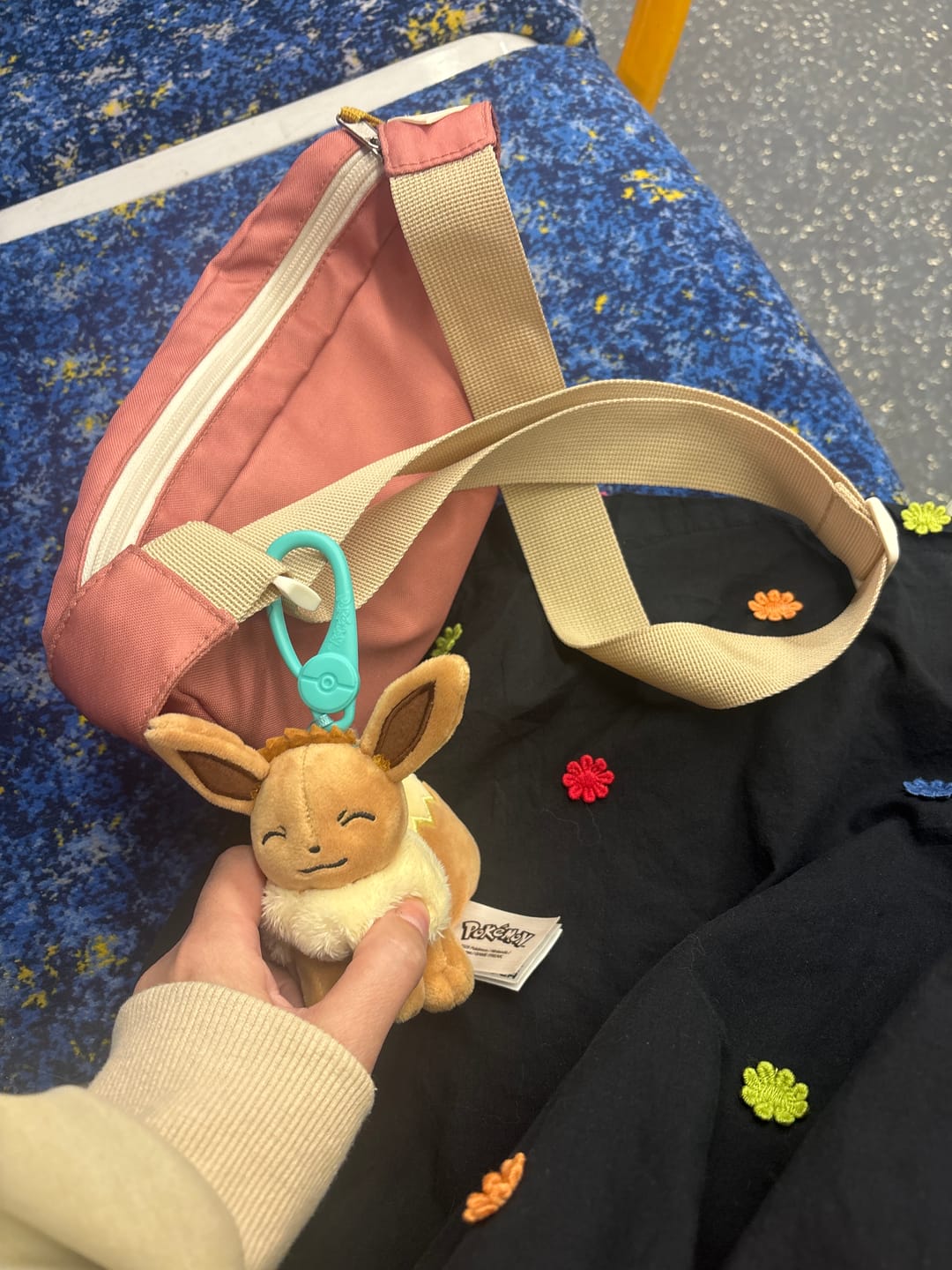 Customer photo review of Pokemon - Eevee Clip On Plush
