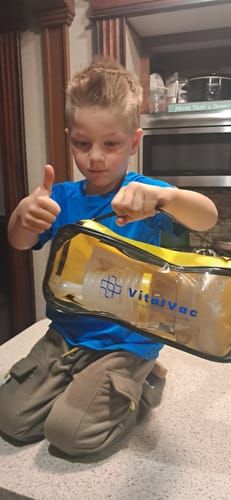Customer photo review of BLACK FRIDAY SALE: Protect Your Family with VitalVac®— Choking Emergency Device