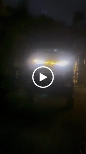 Customer video review of LED Windshield Eyes │ Night-Time Visibility With Style
