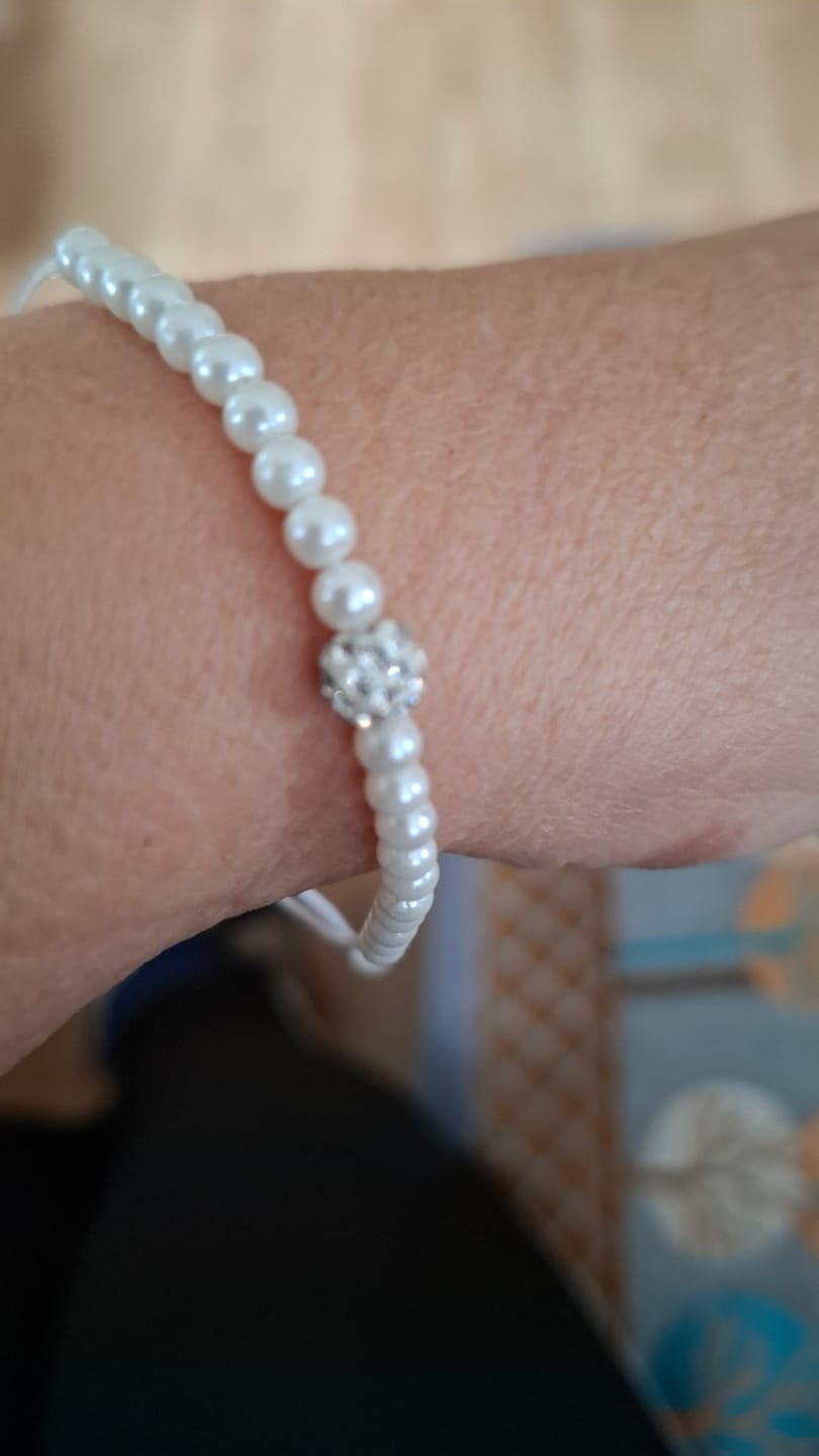 Customer photo review of Mondstein Perlenarmband