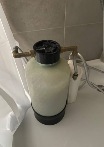 Customer photo review of Shower Water Softener System