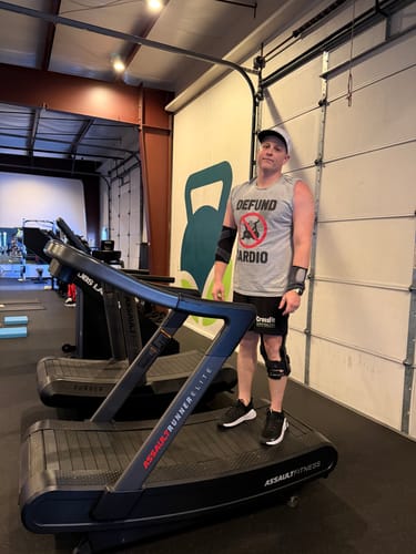 Customer photo review of Defund Cardio T-Shirt