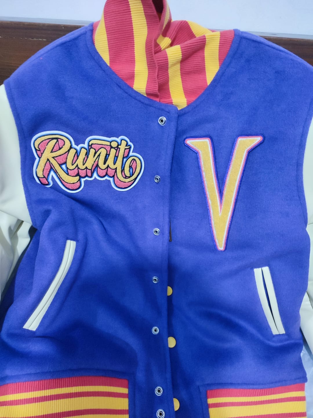 Customer photo review of Voltes V Varsity Jacket