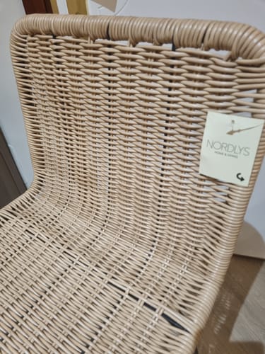 Customer photo review of BANGKOK - Lot de 2 tabourets de bar en métal et fibres