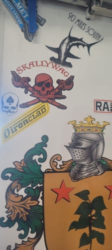Customer photo review of Skallywag Logo Decal