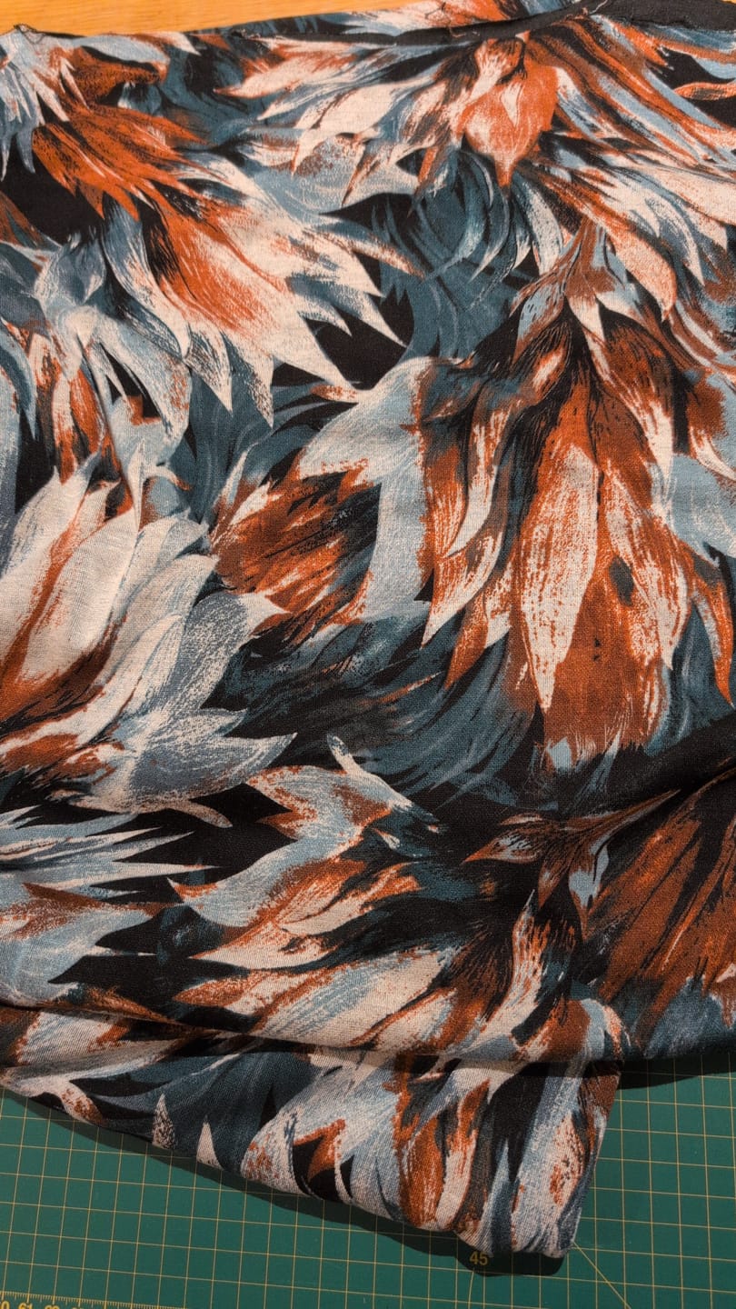 Customer photo review of Tropical Blooms Digital Modal-Touch Jersey Fabric