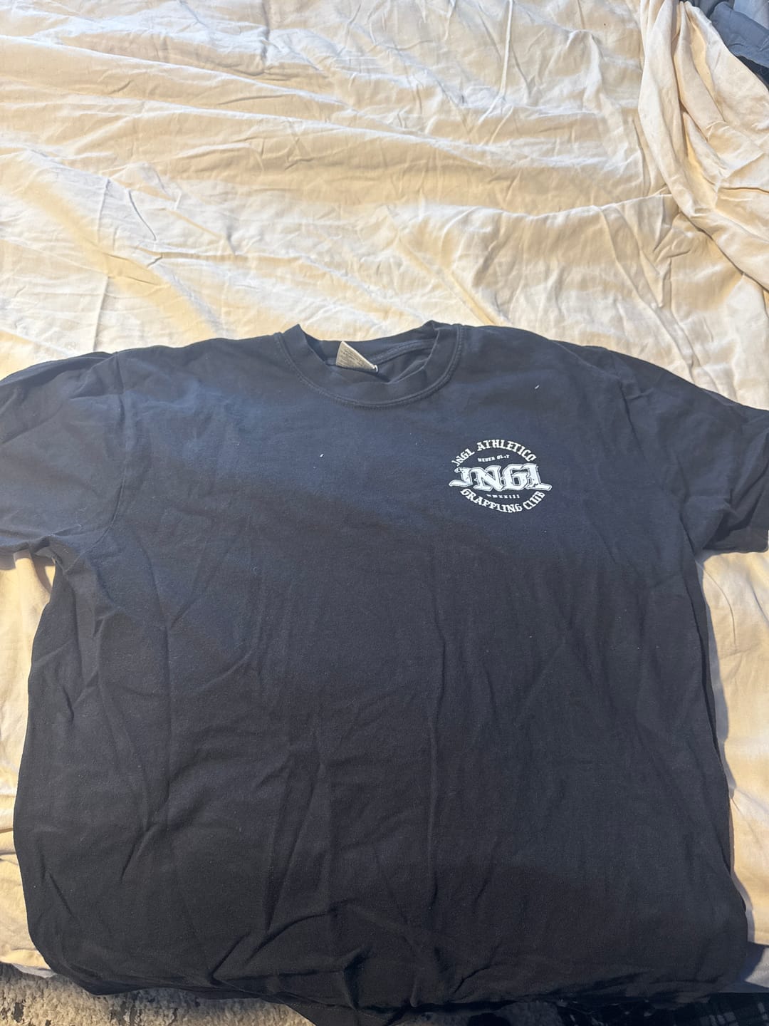 Customer photo review of OE Grappling Club - Heavyweight T-Shirt