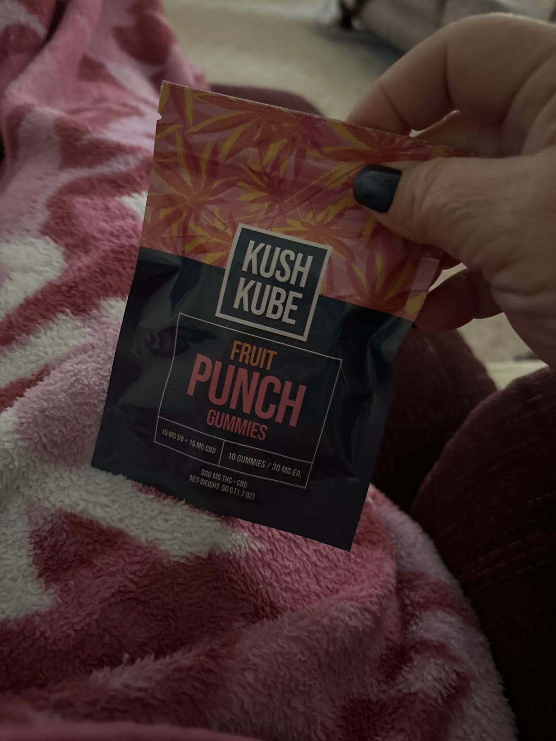 Customer photo review of Fruit Punch Kush Kube® - 15mg THC