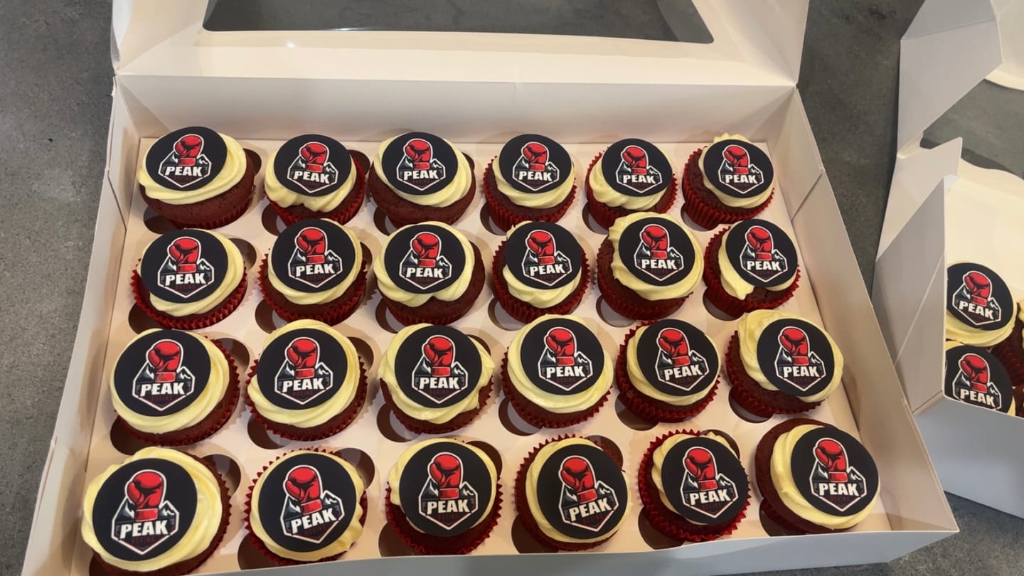Customer photo review of 15 x 5 cm Pre-cut Standard Cupcake Custom Edible Icing Images