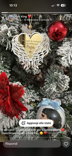 Customer photo review of Angelo del mio Cuore ・Pallina di Natale Personalizzate