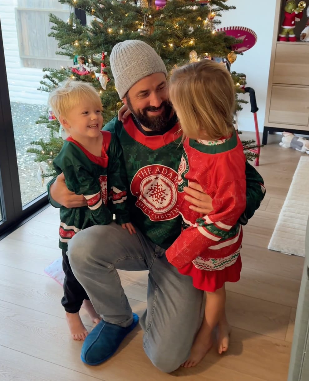 Customer photo review of Family Christmas Custom Hockey Jersey