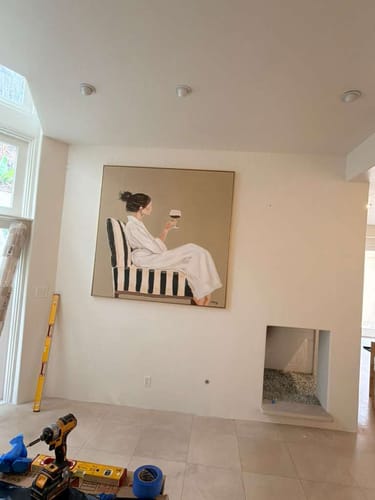 Customer photo review of People Canvas Art #PE437