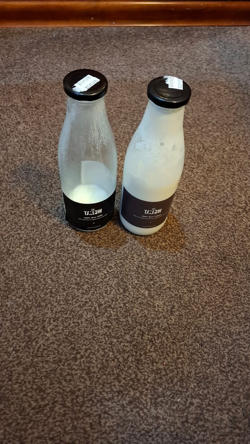 Customer photo review of 1L Raw Milk & 1L Raw Laban