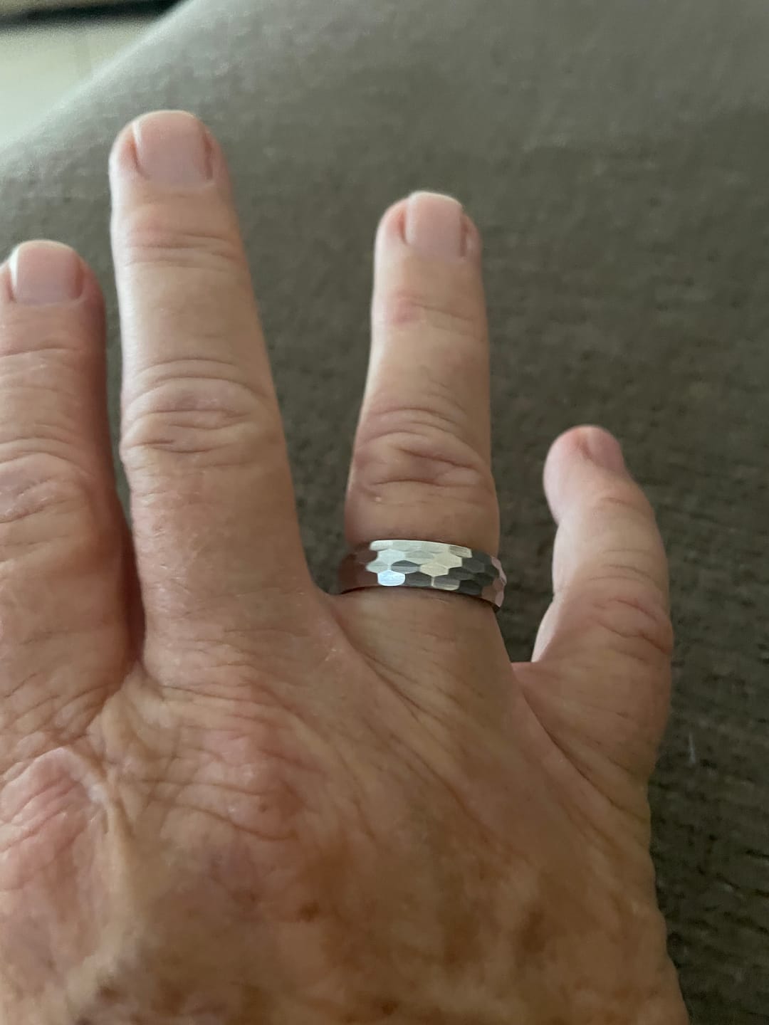 Customer photo review of The Jester - Titanium Ring