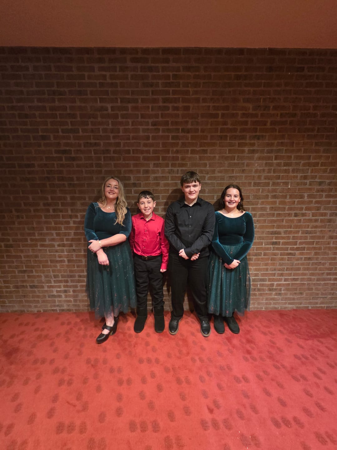 Customer photo review of Velour Ballerina Dress (Women) - Mistletoe