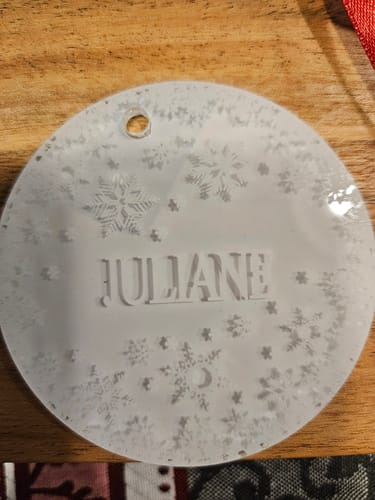 Customer photo review of Weihnachtsdeko mit Schneeflocken