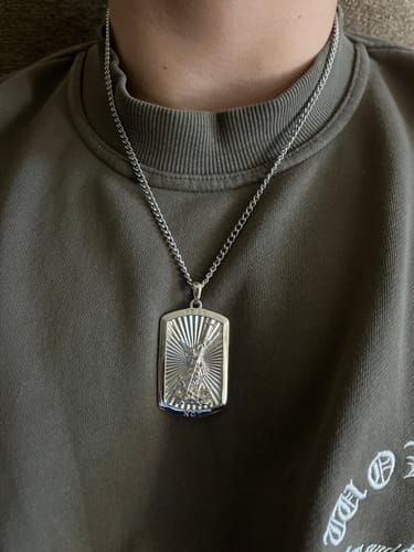 Customer photo review of Archangel Michael Pendant