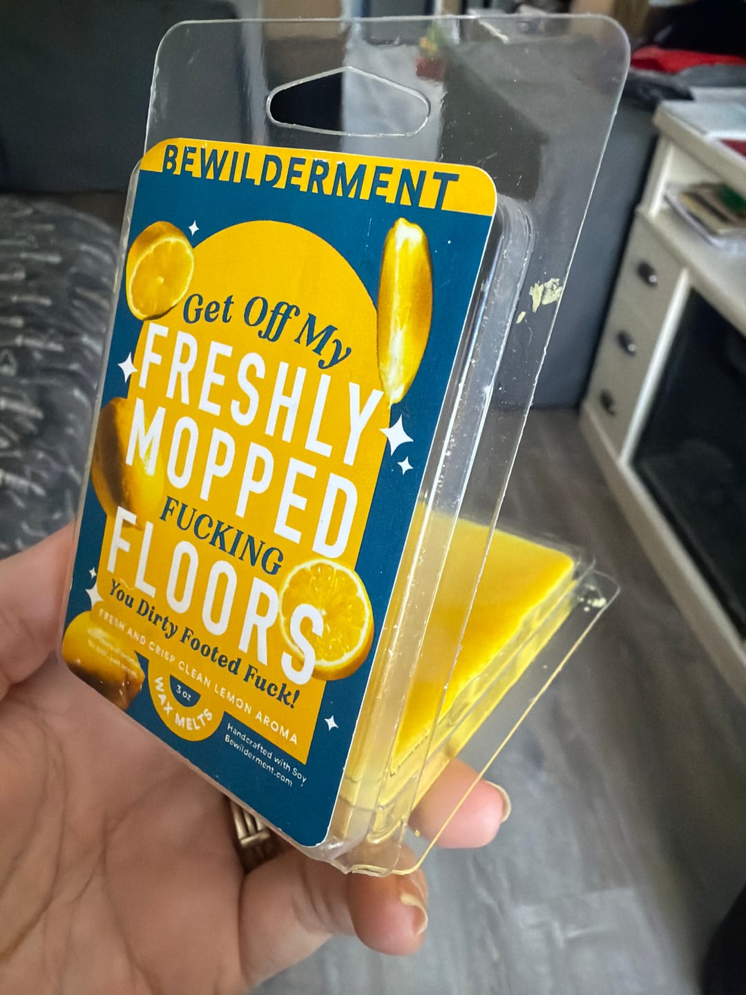 Customer photo review of Freshly Mopped Floors Wax Melts