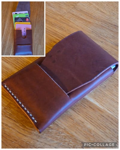 Customer photo review of Slimmad plånbok i äkta läder