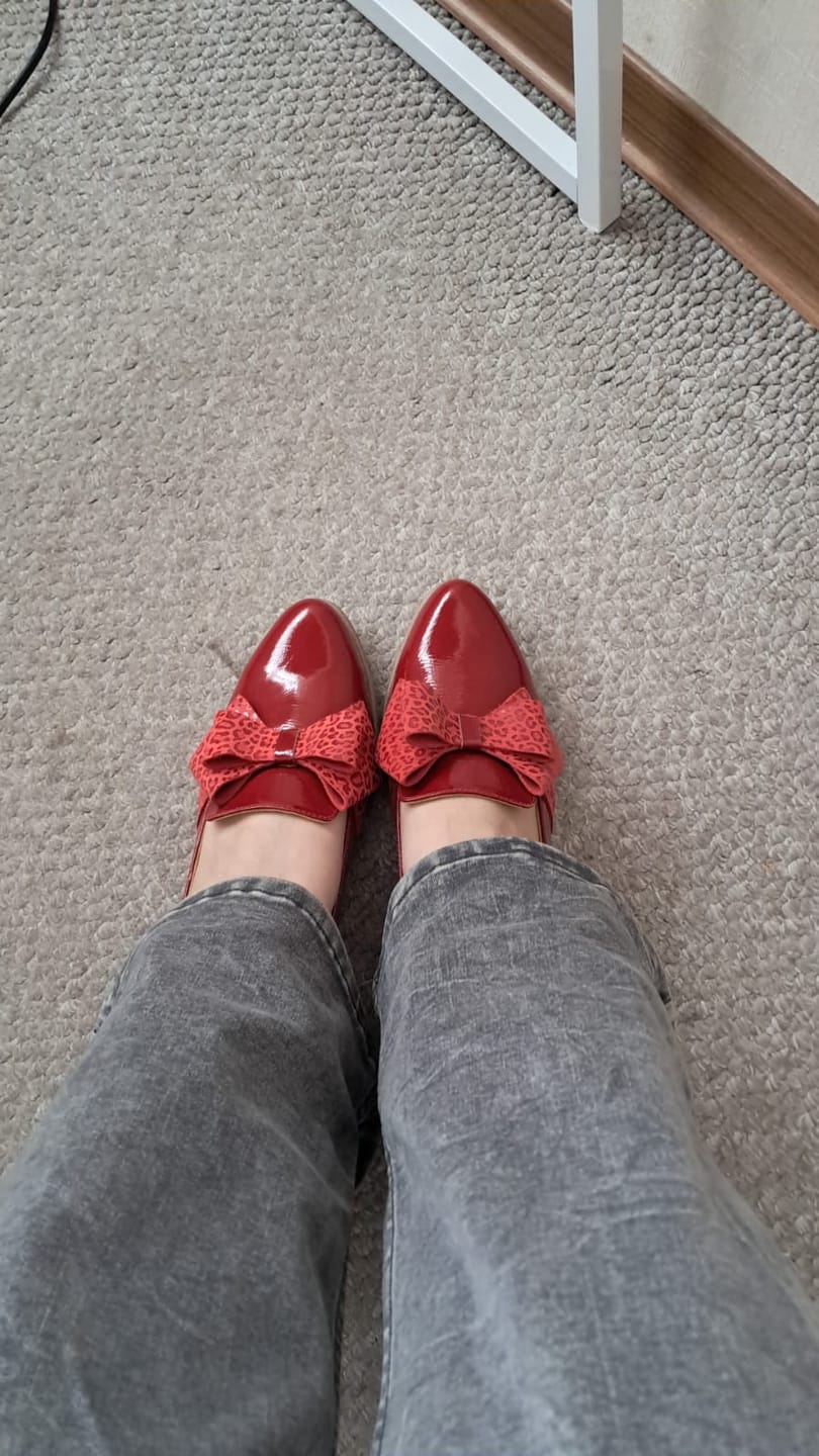 Customer photo review of Mocasín Rosita Amatista