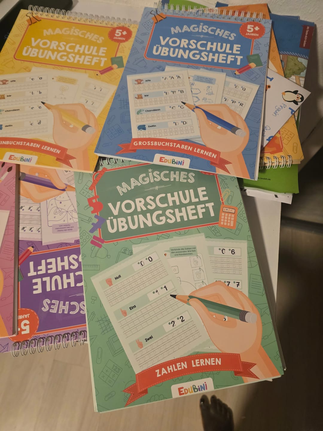 Customer photo review of Edubini Magische Übungshefte® (Geschenk-Starterset)