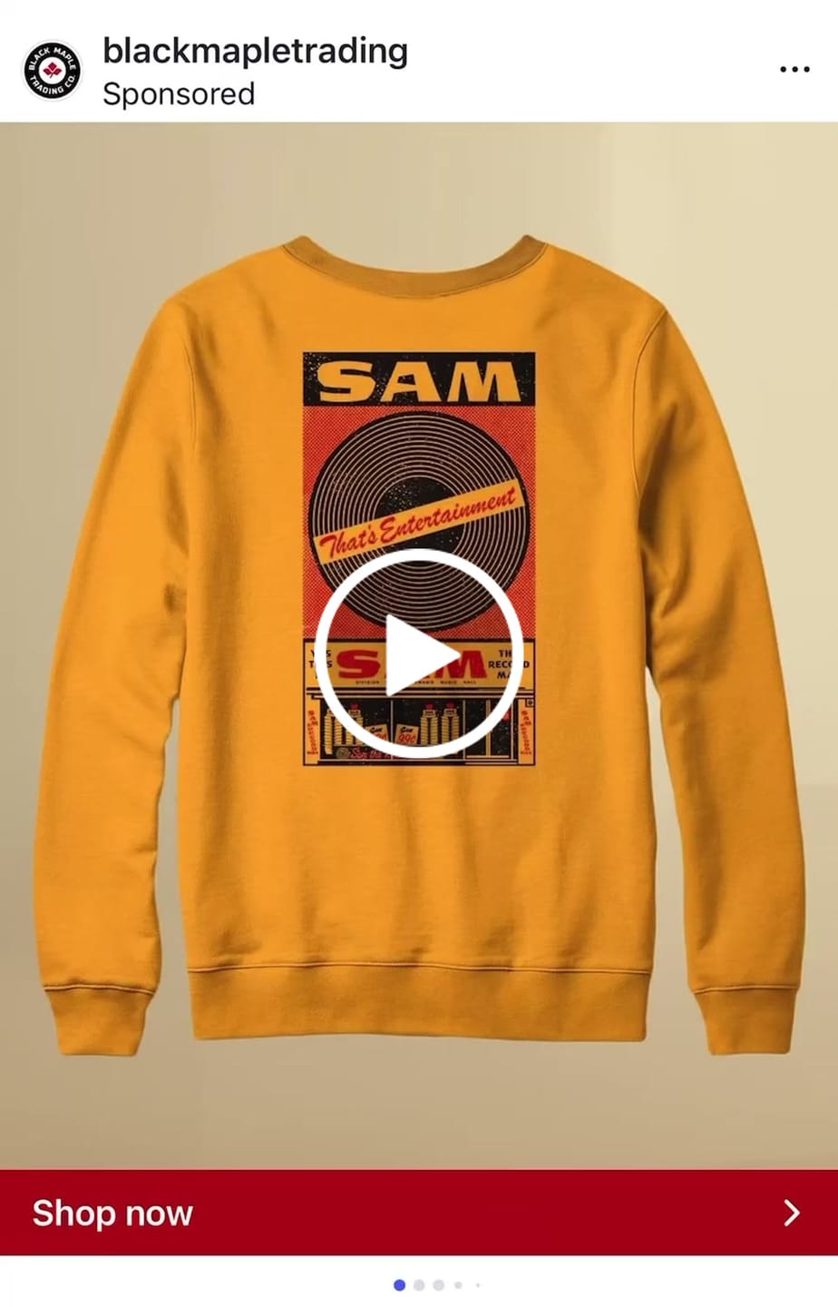 Customer video review of Yes This is Sam the Record Man Sweatshirt or Hoodie