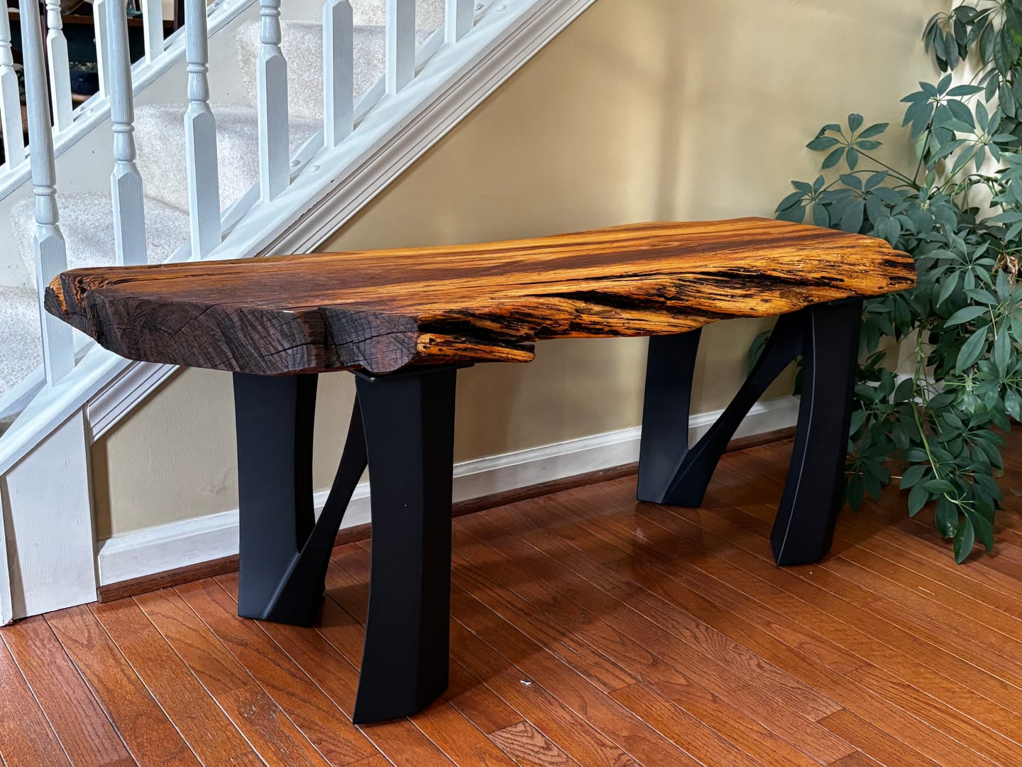 Customer photo review of Bench Legs 104 Norah 16" H Mid-Century Modern Style
