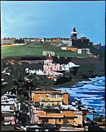 Customer photo review of Custom Landscape Paint By Numbers